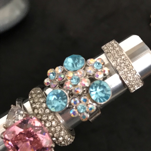 Lot of 6 bling rings - Picture 3 of 7